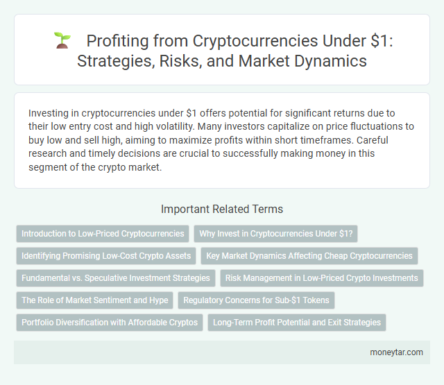 Profiting from Cryptocurrencies Under $1: Strategies, Risks, and Market Dynamics
