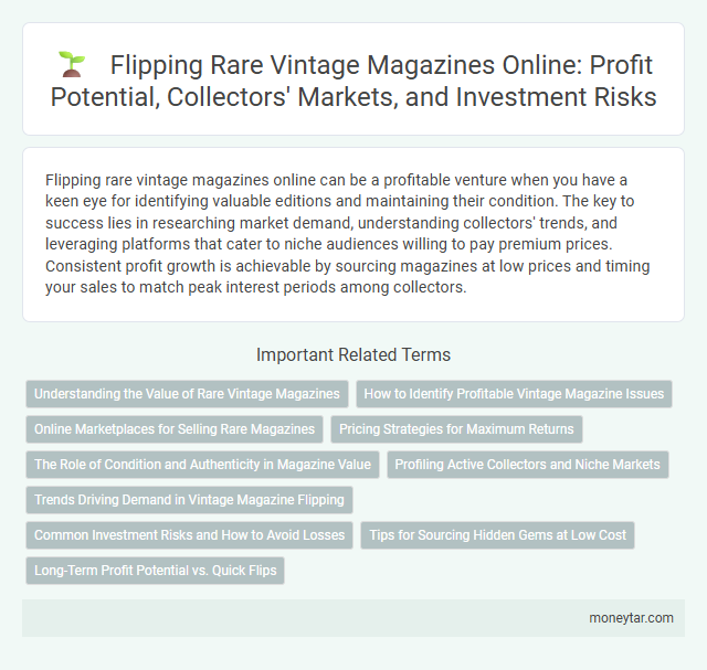 Flipping Rare Vintage Magazines Online: Profit Potential, Collectors' Markets, and Investment Risks