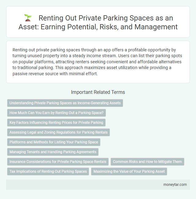 Renting Out Private Parking Spaces as an Asset: Earning Potential, Risks, and Management
