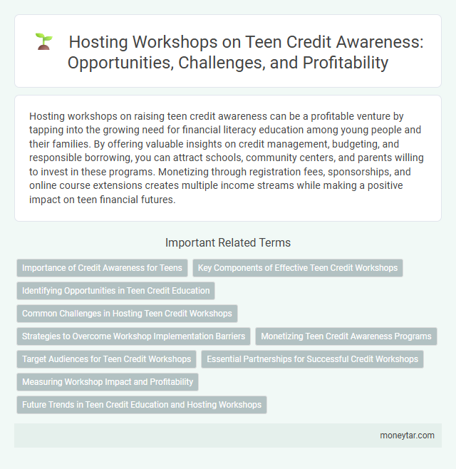 Hosting Workshops on Teen Credit Awareness: Opportunities, Challenges, and Profitability