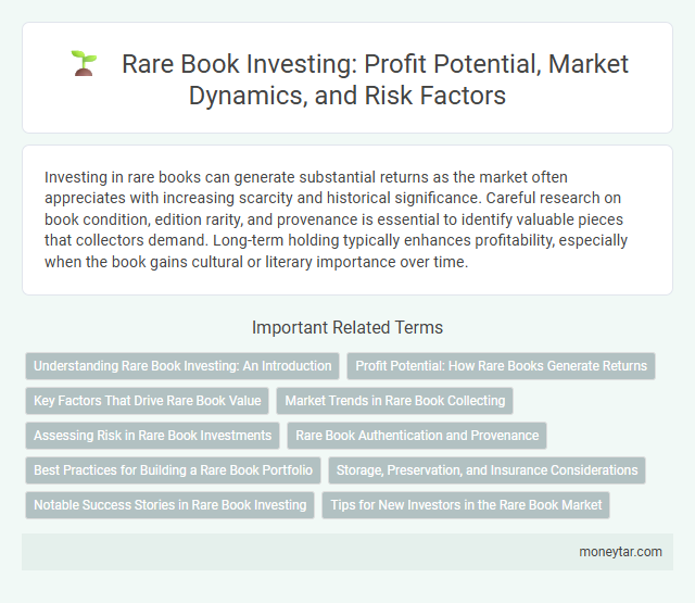 Rare Book Investing: Profit Potential, Market Dynamics, and Risk Factors