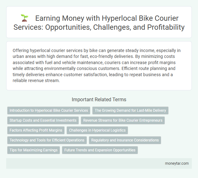 Earning Money with Hyperlocal Bike Courier Services: Opportunities, Challenges, and Profitability