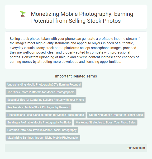 Monetizing Mobile Photography: Earning Potential from Selling Stock Photos