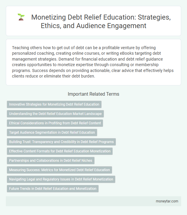 Monetizing Debt Relief Education: Strategies, Ethics, and Audience Engagement