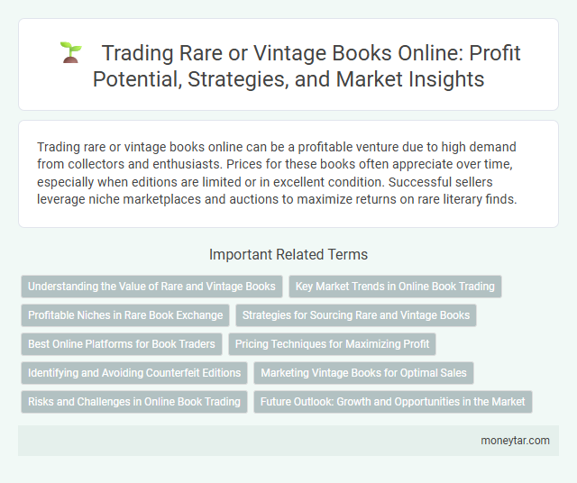 Trading Rare or Vintage Books Online: Profit Potential, Strategies, and Market Insights