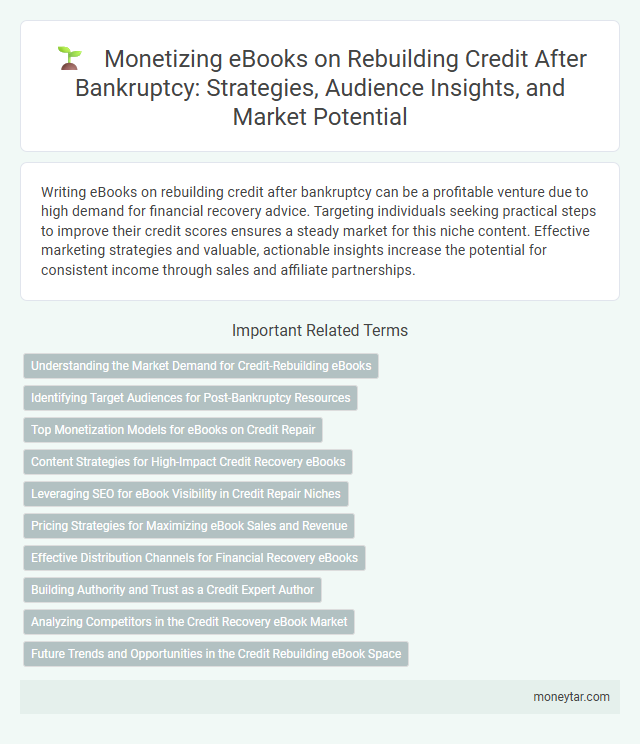 Monetizing eBooks on Rebuilding Credit After Bankruptcy: Strategies, Audience Insights, and Market Potential