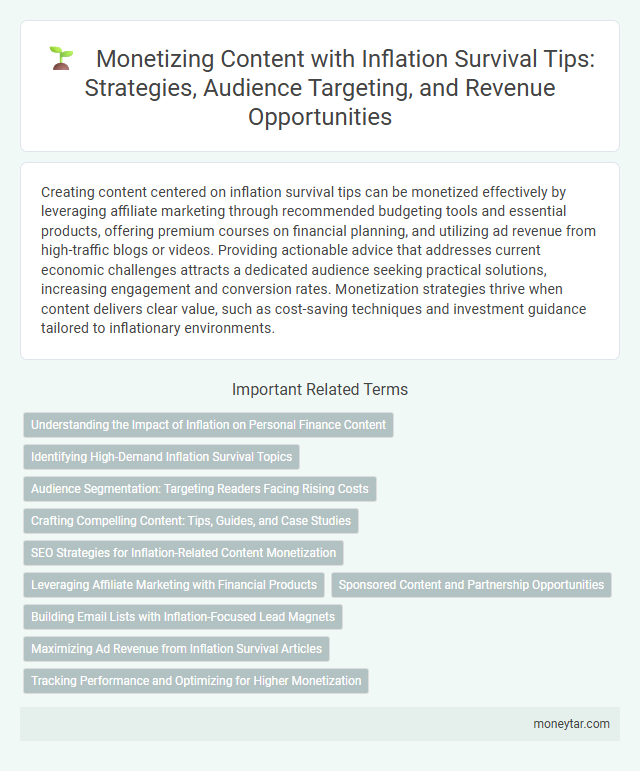 Monetizing Content with Inflation Survival Tips: Strategies, Audience Targeting, and Revenue Opportunities