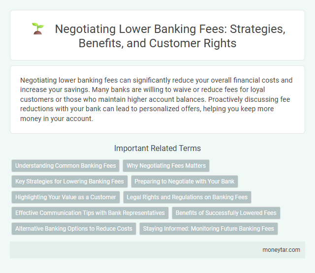 Negotiating Lower Banking Fees: Strategies, Benefits, and Customer Rights