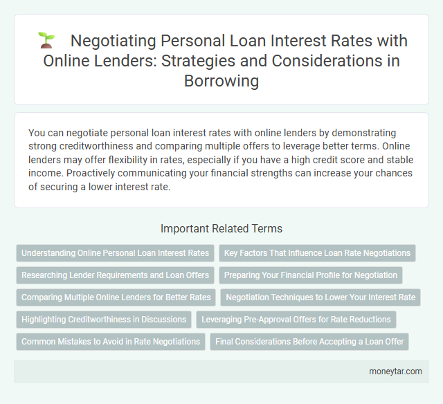 Negotiating Personal Loan Interest Rates with Online Lenders: Strategies and Considerations in Borrowing