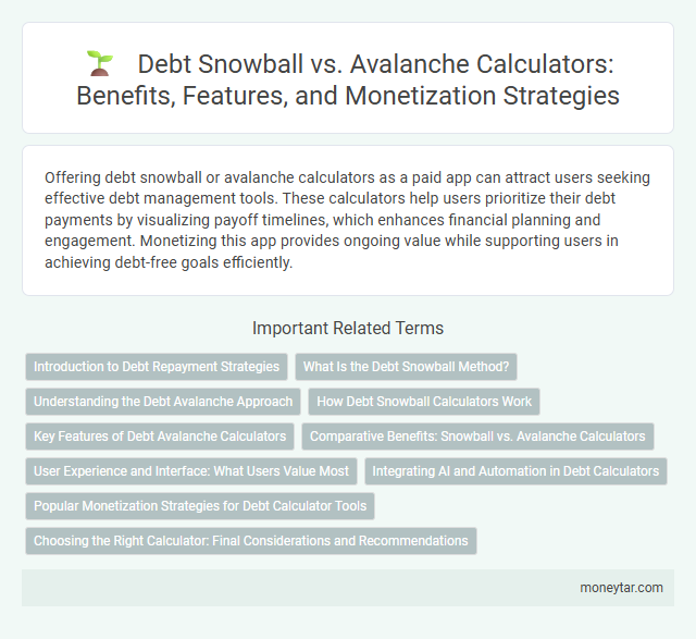 Debt Snowball vs. Avalanche Calculators: Benefits, Features, and Monetization Strategies