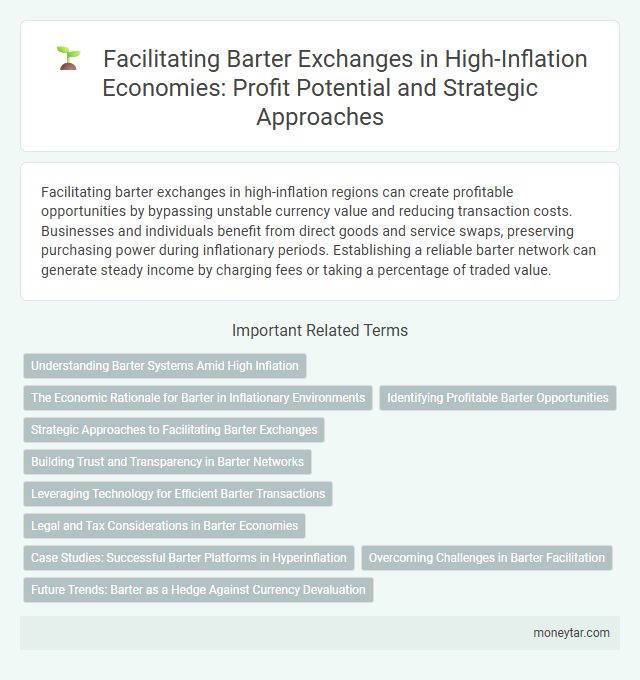 Facilitating Barter Exchanges in High-Inflation Economies: Profit Potential and Strategic Approaches