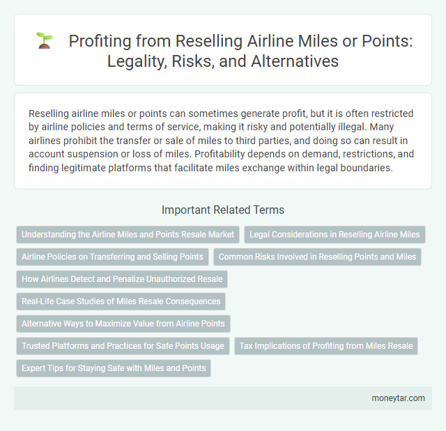 Profiting from Reselling Airline Miles or Points: Legality, Risks, and Alternatives