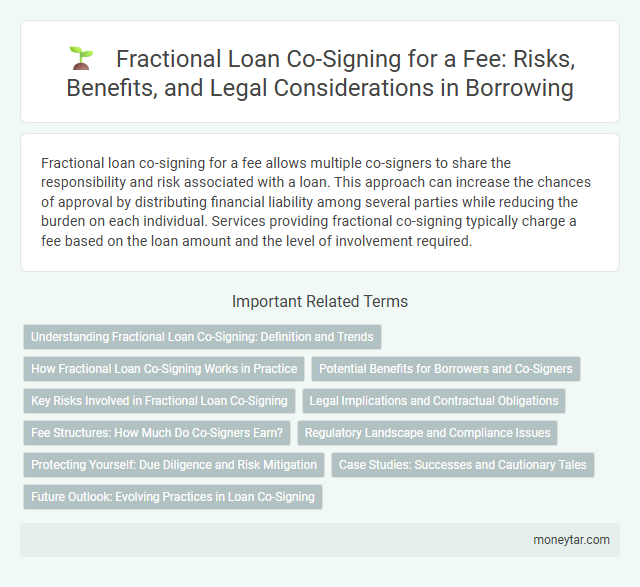 Fractional Loan Co-Signing for a Fee: Risks, Benefits, and Legal Considerations in Borrowing