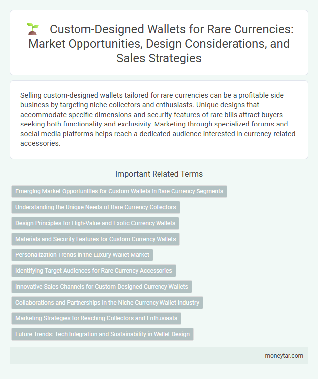 Custom-Designed Wallets for Rare Currencies: Market Opportunities, Design Considerations, and Sales Strategies