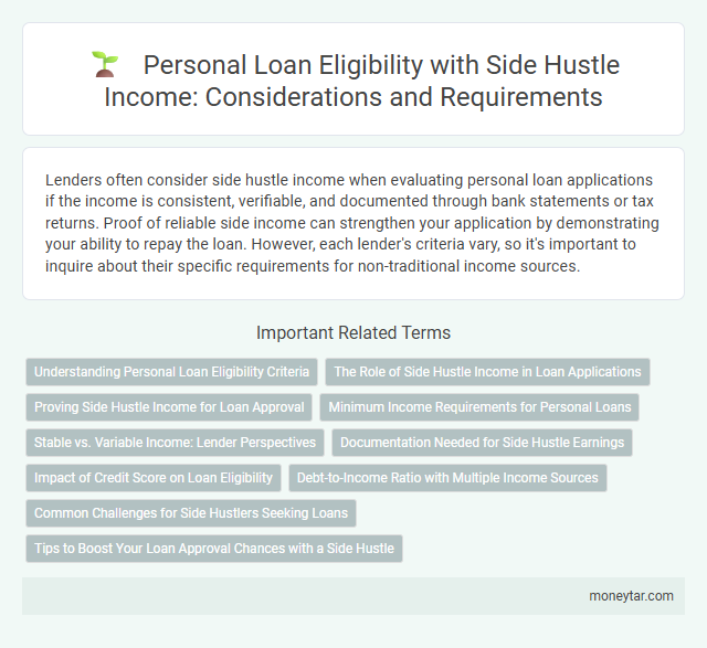 Personal Loan Eligibility with Side Hustle Income: Considerations and Requirements