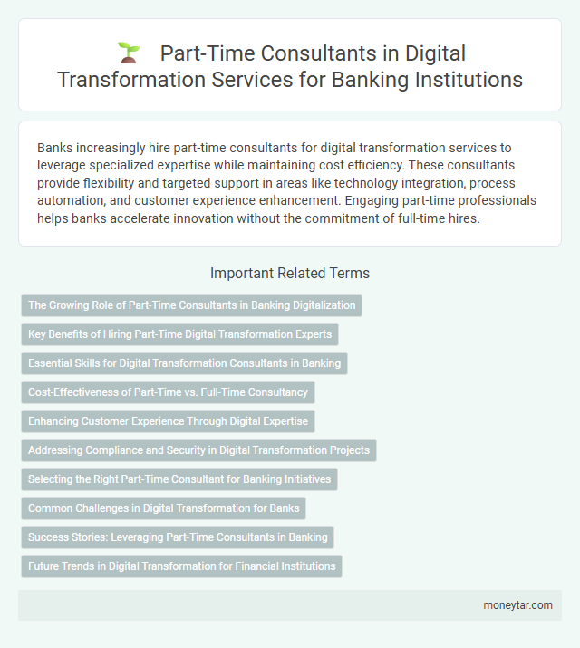 Part-Time Consultants in Digital Transformation Services for Banking Institutions