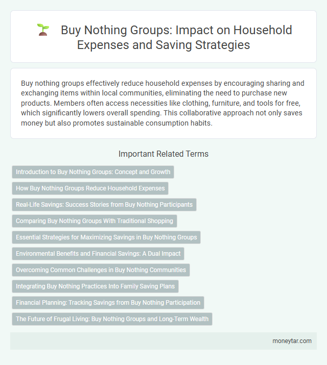 Buy Nothing Groups: Impact on Household Expenses and Saving Strategies