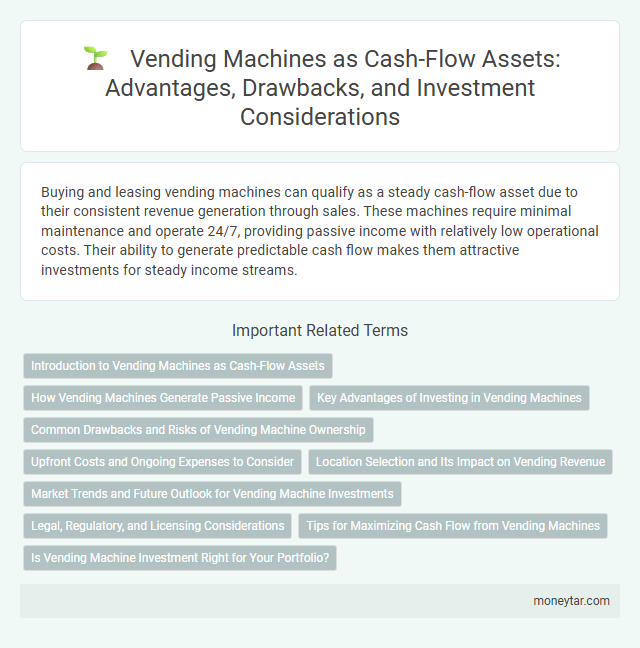 Vending Machines as Cash-Flow Assets: Advantages, Drawbacks, and Investment Considerations