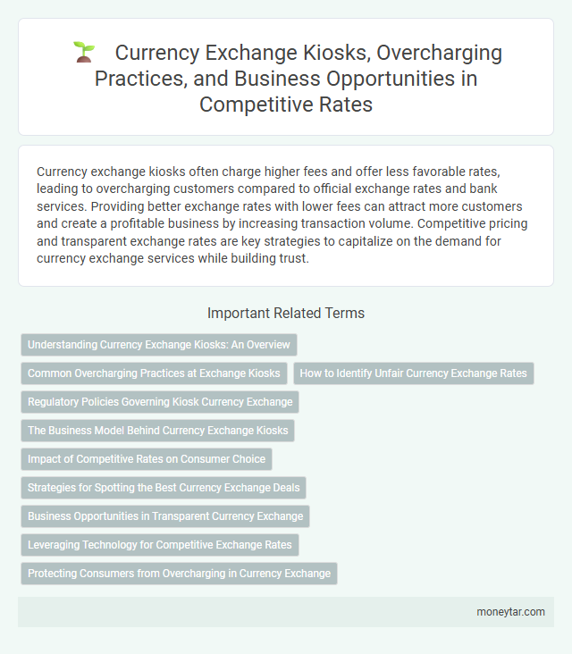Currency Exchange Kiosks, Overcharging Practices, and Business Opportunities in Competitive Rates
