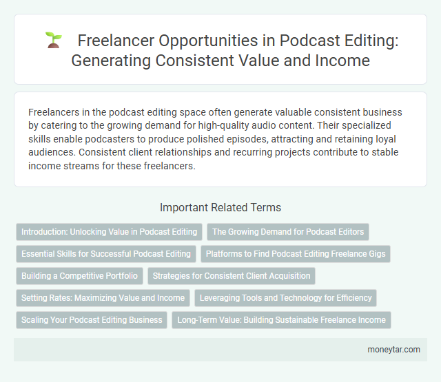 Freelancer Opportunities in Podcast Editing: Generating Consistent Value and Income