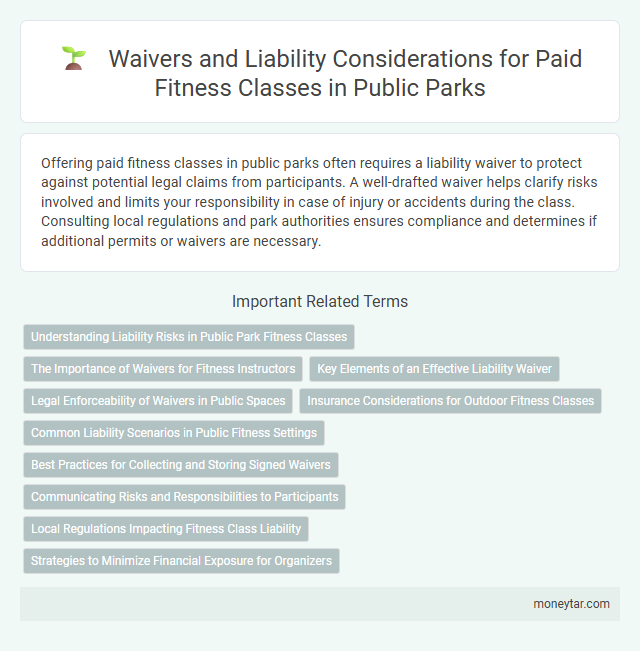 Waivers and Liability Considerations for Paid Fitness Classes in Public Parks