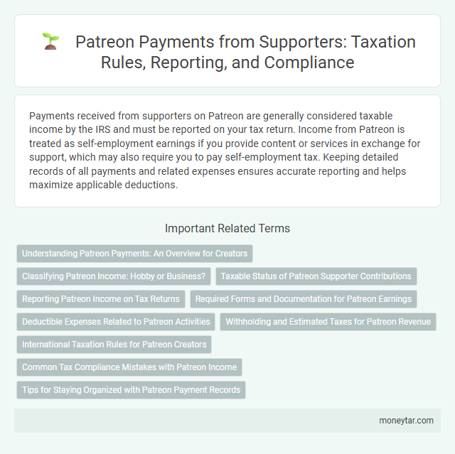Patreon Payments from Supporters: Taxation Rules, Reporting, and Compliance