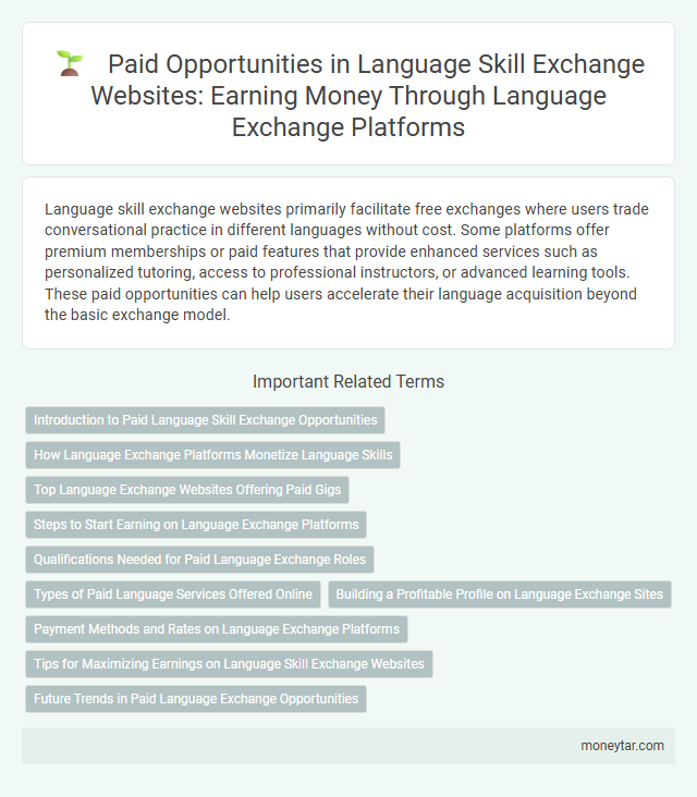 Paid Opportunities in Language Skill Exchange Websites: Earning Money Through Language Exchange Platforms
