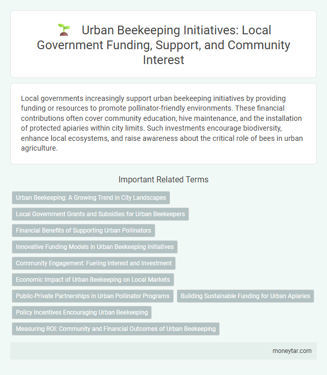 Urban Beekeeping Initiatives: Local Government Funding, Support, and Community Interest