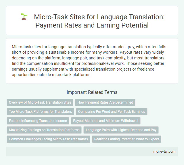 Micro-Task Sites for Language Translation: Payment Rates and Earning Potential
