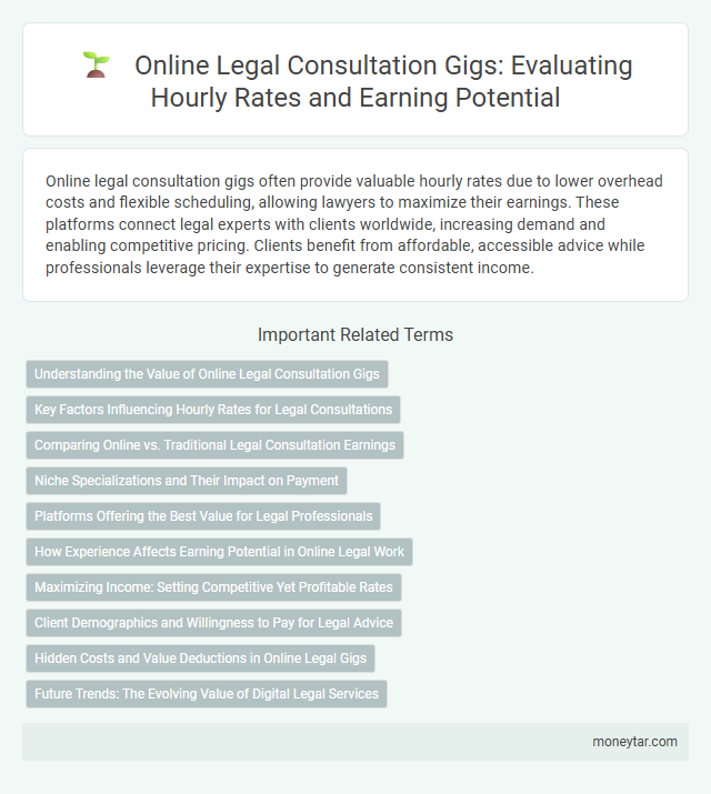 Online Legal Consultation Gigs: Evaluating Hourly Rates and Earning Potential