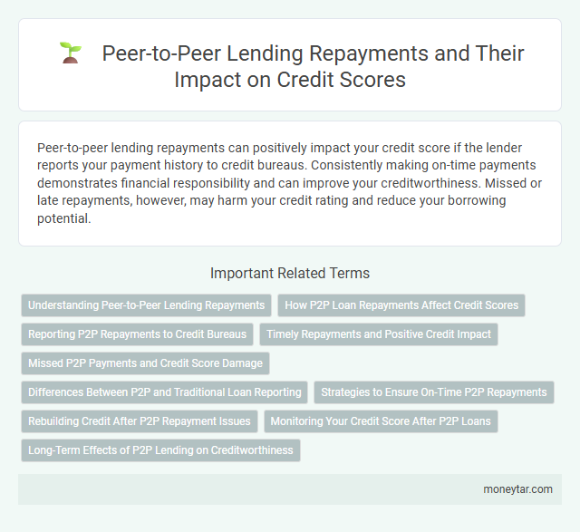 Peer-to-Peer Lending Repayments and Their Impact on Credit Scores