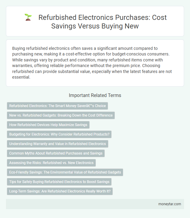 Refurbished Electronics Purchases: Cost Savings Versus Buying New