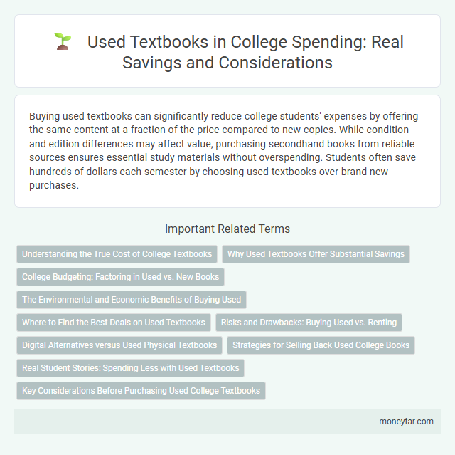 Used Textbooks in College Spending: Real Savings and Considerations