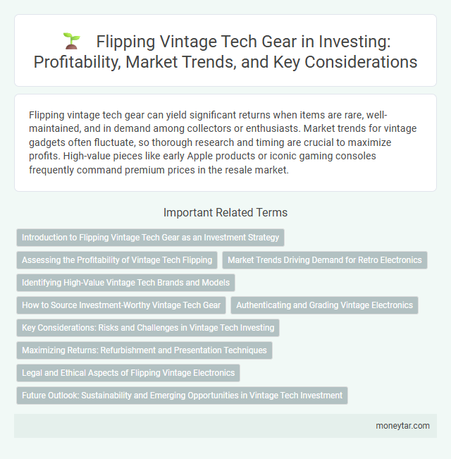 Flipping Vintage Tech Gear in Investing: Profitability, Market Trends, and Key Considerations