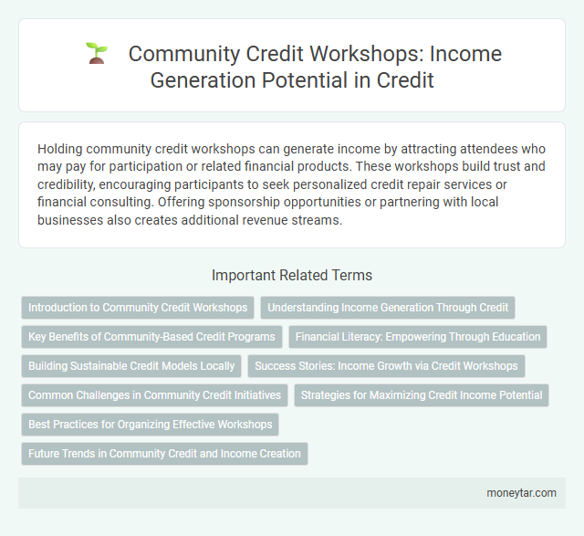 Community Credit Workshops: Income Generation Potential in Credit