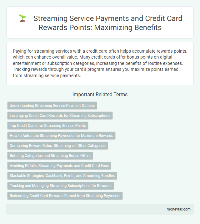 Streaming Service Payments and Credit Card Rewards Points: Maximizing Benefits