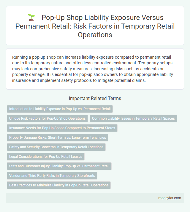 Pop-Up Shop Liability Exposure Versus Permanent Retail: Risk Factors in Temporary Retail Operations
