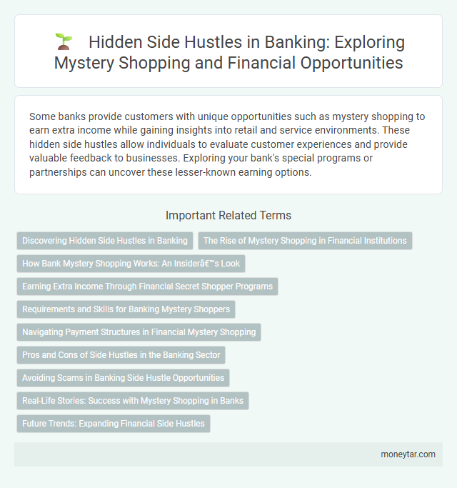 Hidden Side Hustles in Banking: Exploring Mystery Shopping and Financial Opportunities
