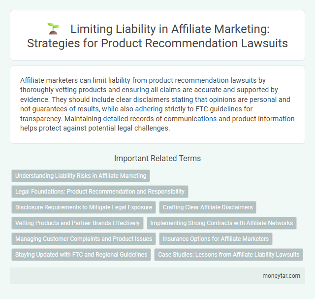Limiting Liability in Affiliate Marketing: Strategies for Product Recommendation Lawsuits