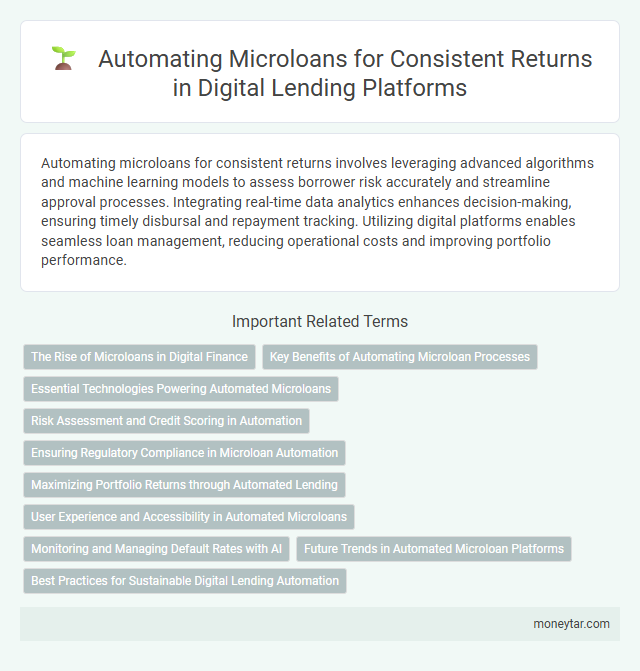 Automating Microloans for Consistent Returns in Digital Lending Platforms