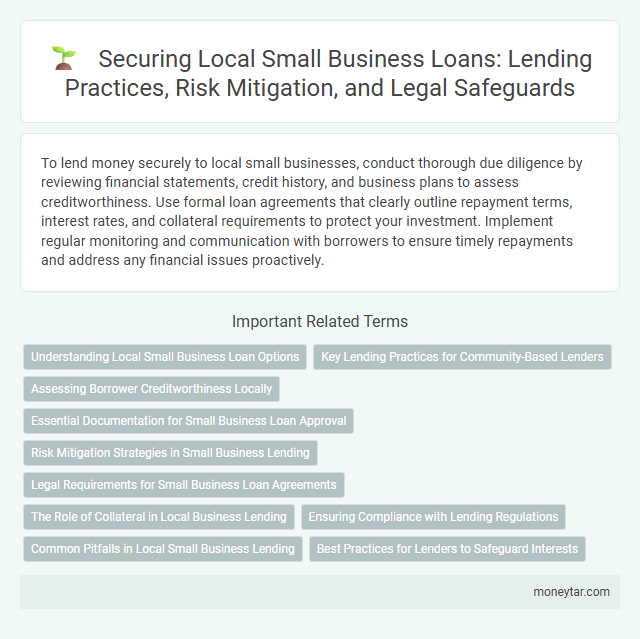 Securing Local Small Business Loans: Lending Practices, Risk Mitigation, and Legal Safeguards