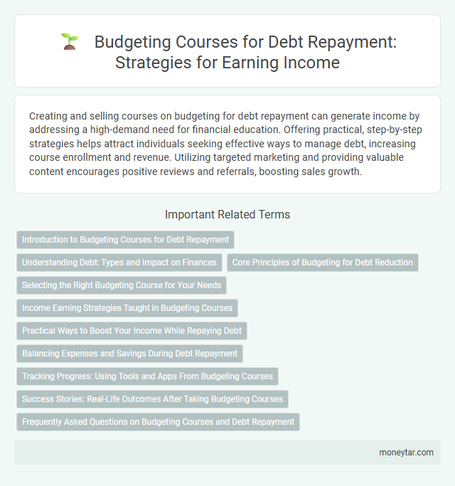 Budgeting Courses for Debt Repayment: Strategies for Earning Income