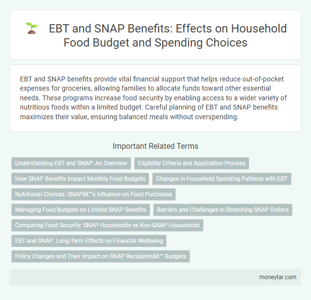 EBT and SNAP Benefits: Effects on Household Food Budget and Spending Choices