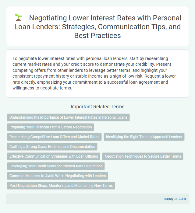 Negotiating Lower Interest Rates with Personal Loan Lenders: Strategies, Communication Tips, and Best Practices