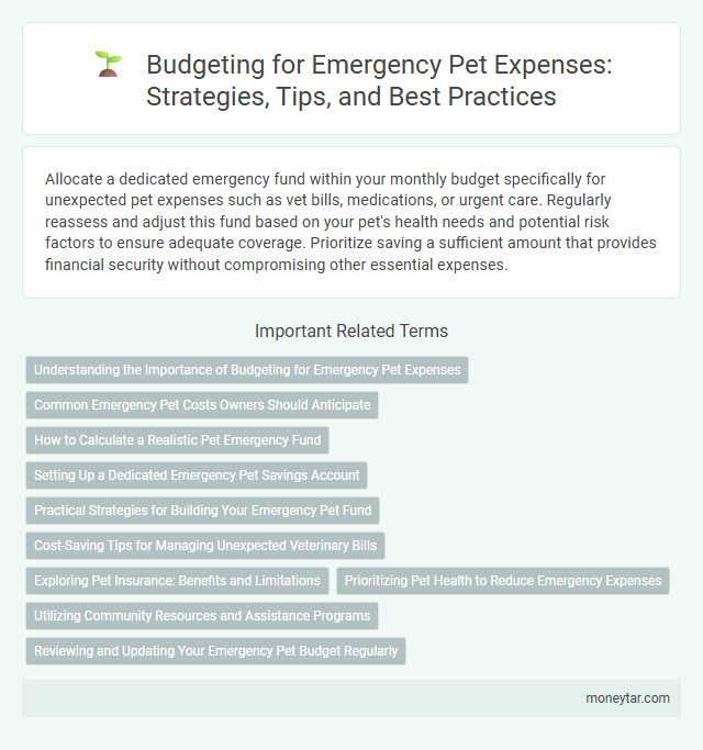 Budgeting for Emergency Pet Expenses: Strategies, Tips, and Best Practices