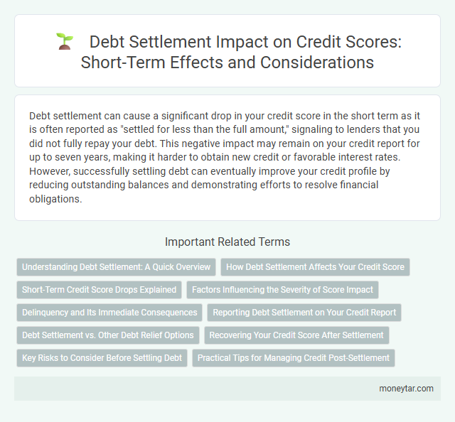 Debt Settlement Impact on Credit Scores: Short-Term Effects and Considerations