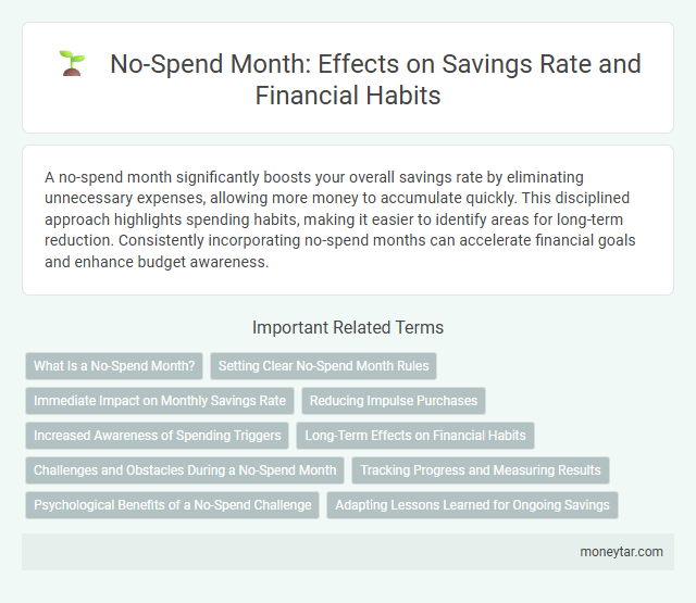 No-Spend Month: Effects on Savings Rate and Financial Habits