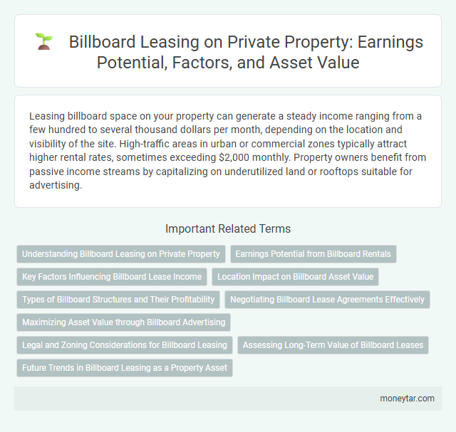 Billboard Leasing on Private Property: Earnings Potential, Factors, and Asset Value