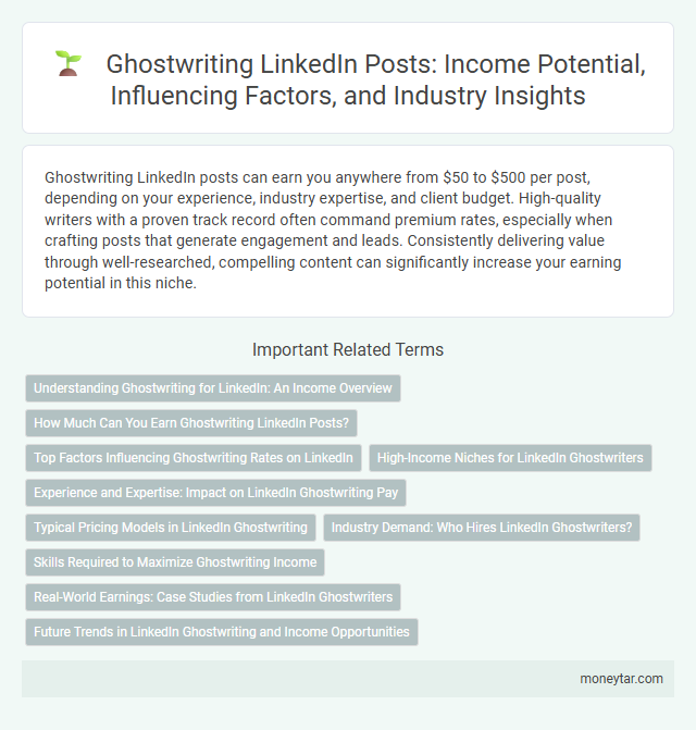 Ghostwriting LinkedIn Posts: Income Potential, Influencing Factors, and Industry Insights