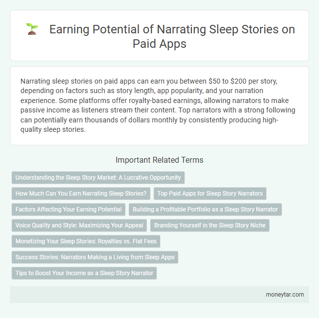 Earning Potential of Narrating Sleep Stories on Paid Apps